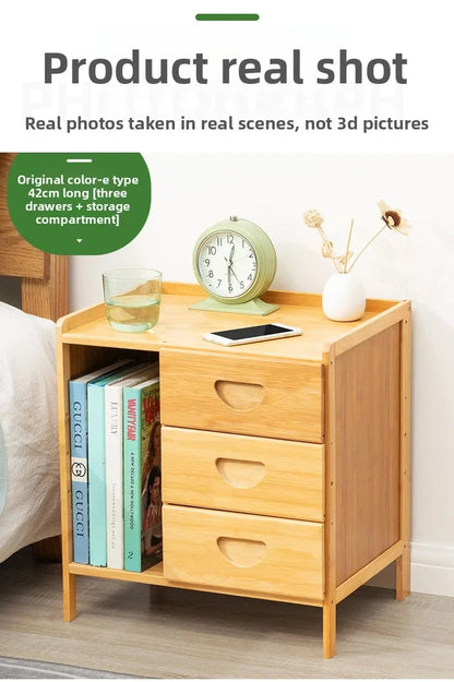 Table de chevet en bois massif - Armoire de rangement moderne