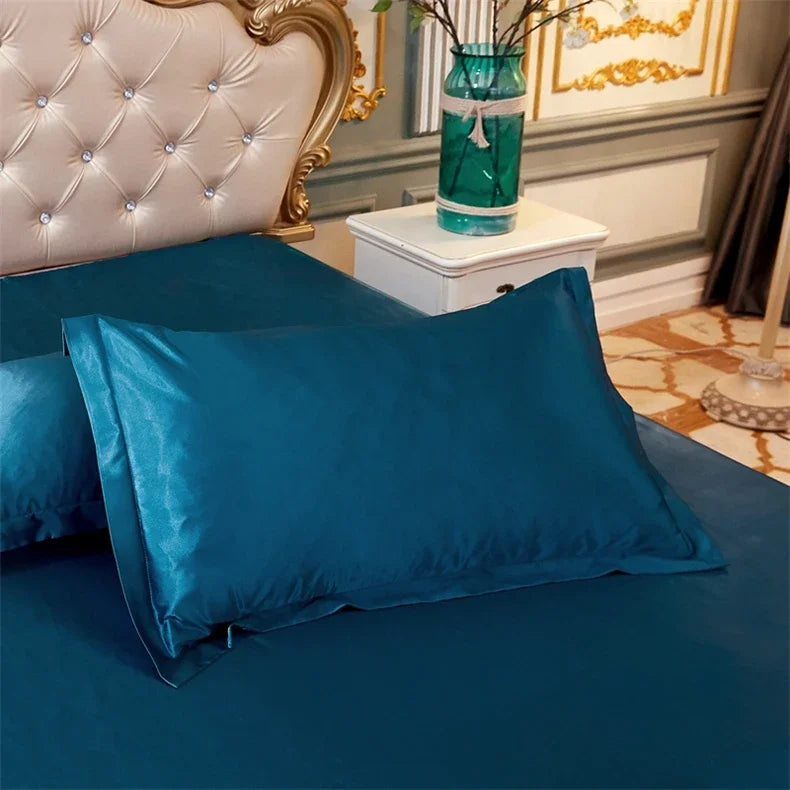 Taie d'oreiller en satin luxueux 48x74 - Confort et élégance