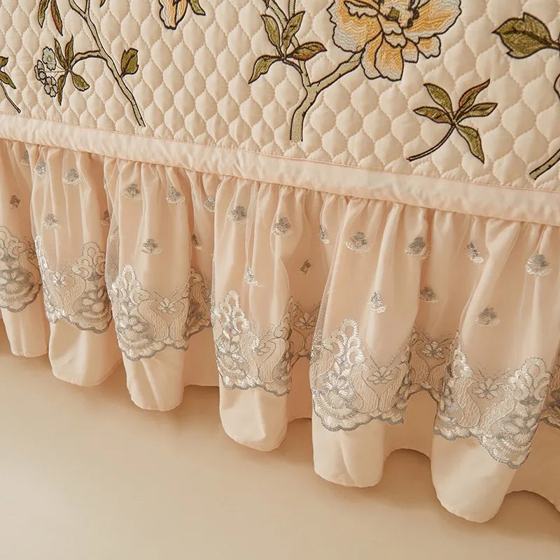 Ensemble de couvre-lit d'été brodé chic - léger et doux, 1 à 3 pièces