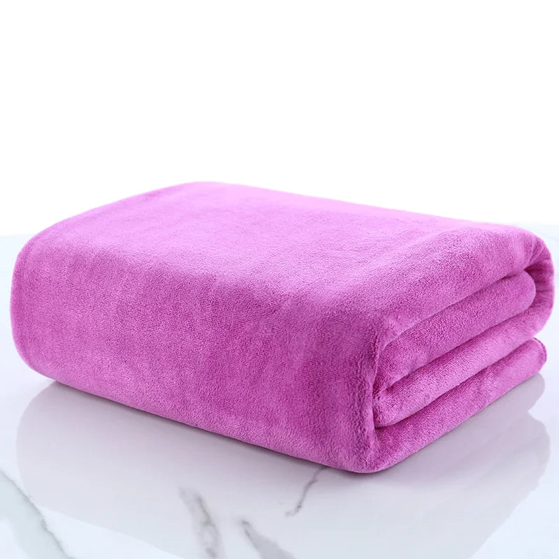 Serviette de bain microfibre douce, absorbante et à séchage rapide