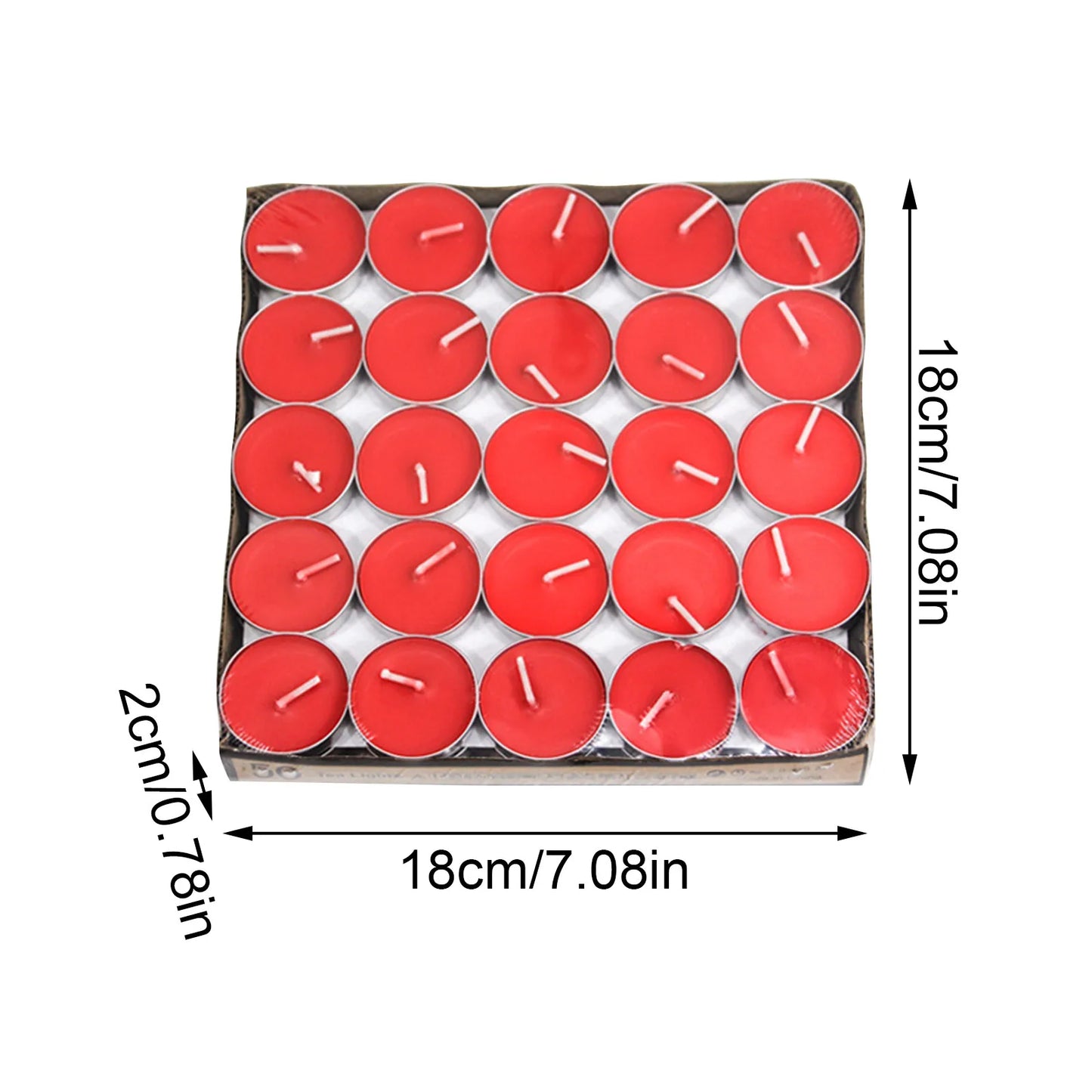 Bougies parfumées à la citronnelle - Lot de 50, anti-insectes et romantiques