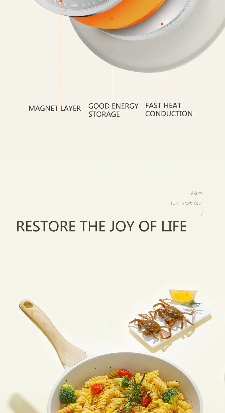 Wok en céramique antiadhésif pour cuisson universelle - Durable et efficace