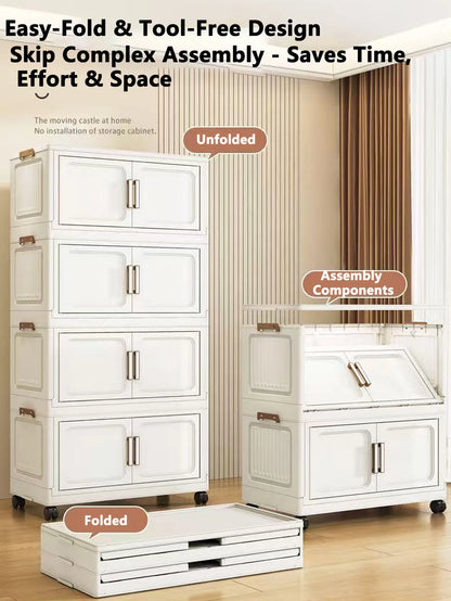 Armoire de rangement pliable pour vêtements de bébé et enfants