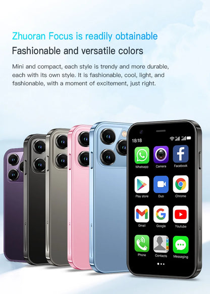 Mini Smartphone SERVO 15SE - 3G Android, WiFi & Hotspot Portable