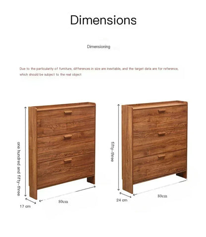Armoire à chaussures en bois multicouche, gain de place et design pratique