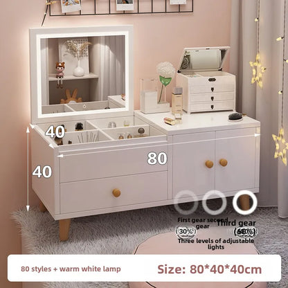 Coiffeuse moderne avec baie vitrée pour chambre à coucher