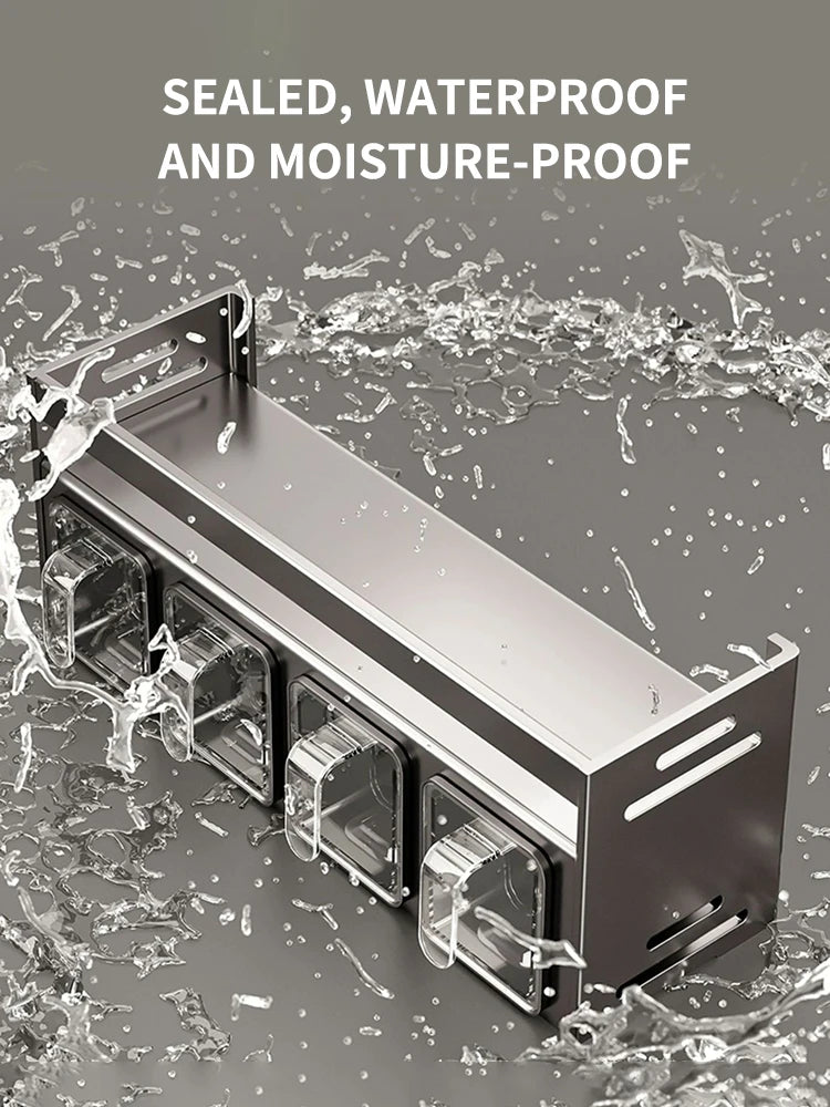 Etagère d'assaisonnement murale sans perçage, pratique et design