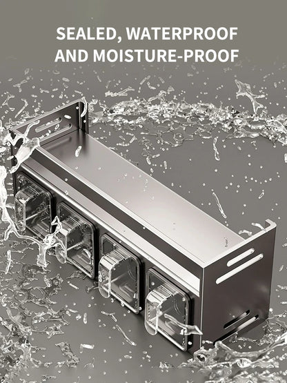 Etagère d'assaisonnement murale sans perçage, pratique et design