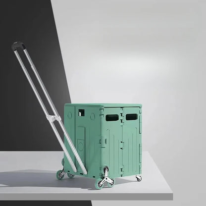 Chariot de courses pliable avec sacs – Idéal pour épicerie et pique-nique