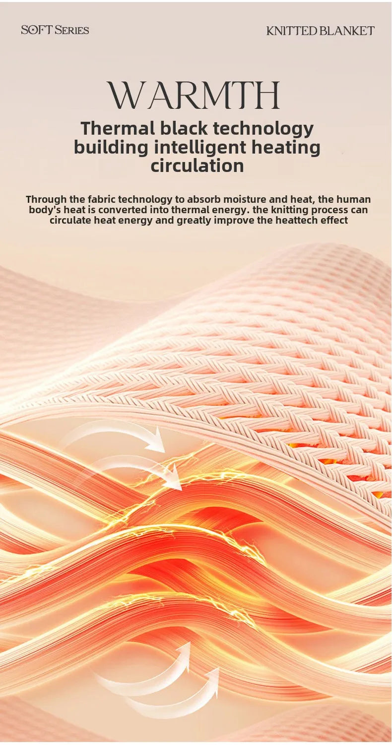 Couverture King Size à Carreaux - Chaude et Confortable pour Canapé