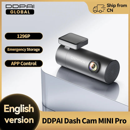 DDPAI Mini Pro 1296P Dash Cam - Caméra DVR WiFi pour Voiture