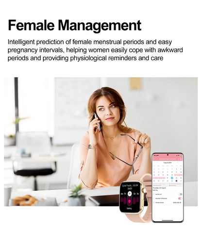 Montre Intelligente Xiaomi Femme - Diagnostic AI, HRV, PPG, IP68