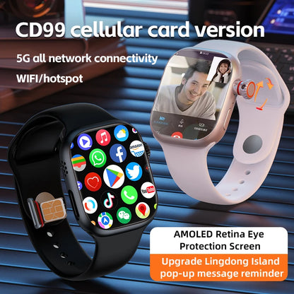 Montre CD99 5G AMOLED 2,29'' - Smartwatch avec caméra rotative