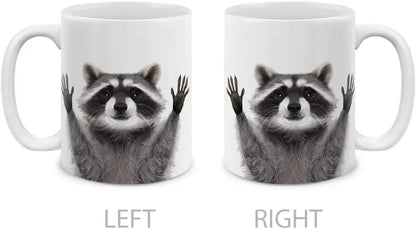 Tasse à café raton laveur - Idée cadeau Noël & hiver