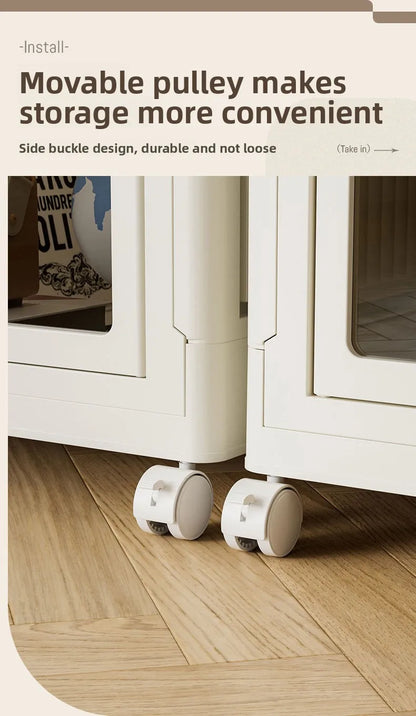 Armoire de rangement pliable multifonction pour vêtements et maison