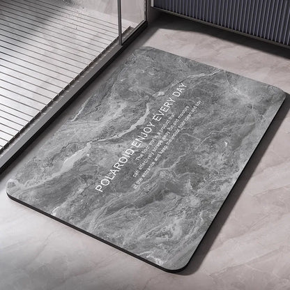Tapis de Bain en Diatomite Antidérapant - Séchage Rapide & Lavable
