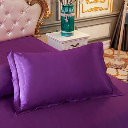 Taie d'oreiller en satin luxueux 48x74 - Confort et élégance