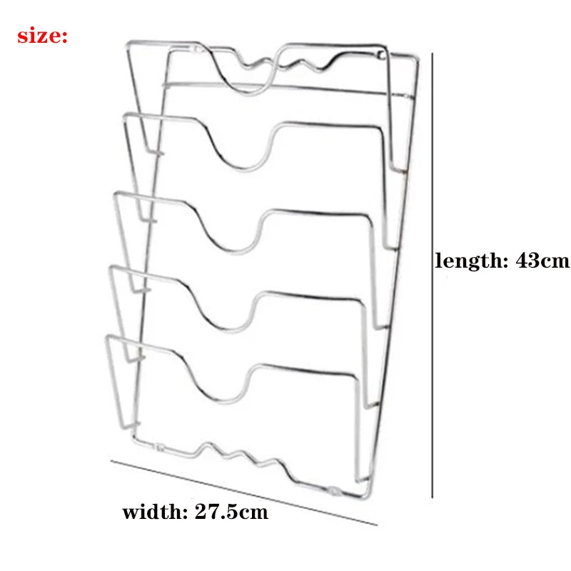 Support mural multifonction pour couvercles de casseroles - Cuisine