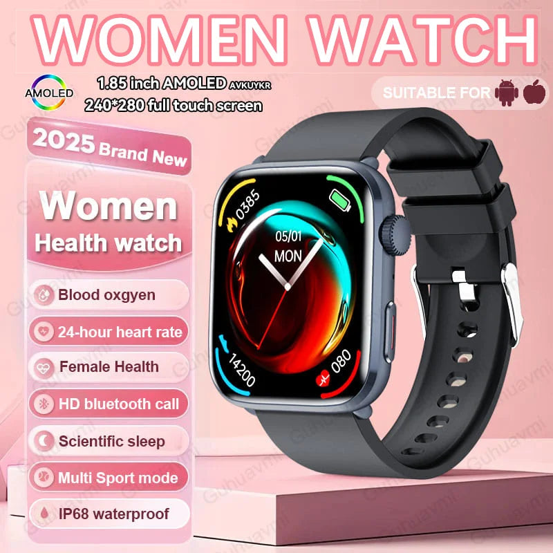 Montre Intelligente Xiaomi Femme - Diagnostic AI, HRV, PPG, IP68