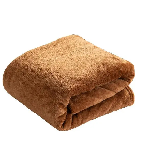 Couverture en flanelle polaire douce - Imprimé léopard et zèbre