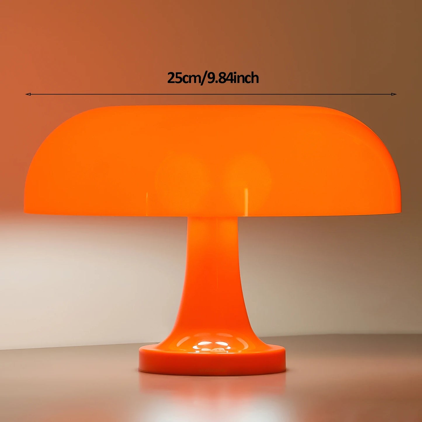 Lampe de table moderne orange - Chevet design danois Kevin Art