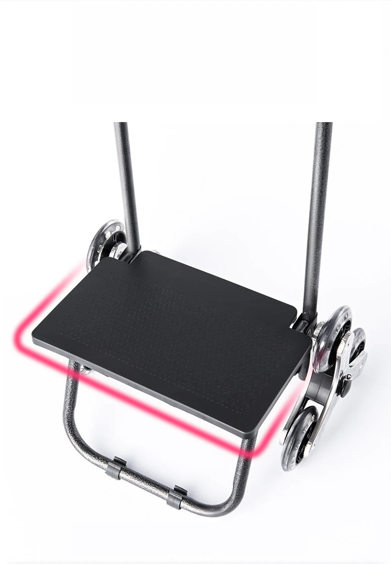 Chariot d'épicerie léger et pliable pour escalier - Idéal voyage