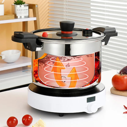 Marmite en Acier Inoxydable à Micro-pression pour Soupes et Ragoûts