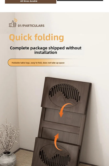 Table basse pliable pour balcon - Petite table à thé pratique