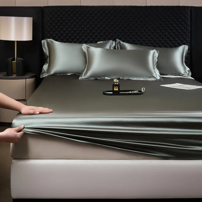 Drap-housse Satin Rayonne Élastique 140x200 160x200 - Literie Chic