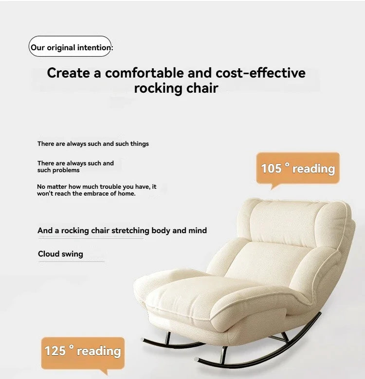 Canapé Paresseux Inclinable et Chaise Longue pour Détente à Domicile