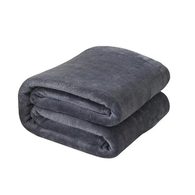 Couverture en flanelle polaire douce - Imprimé léopard et zèbre