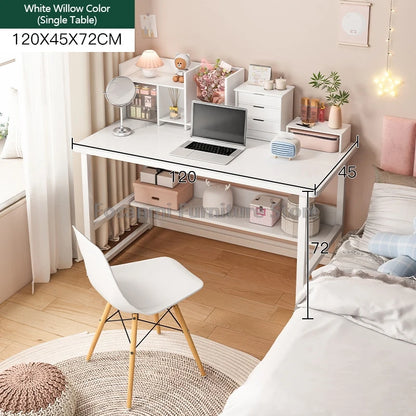 Bureau de jeu et d'étude avec rangement, coins arrondis