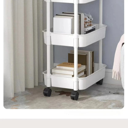 Chariot de rangement roulant multicouche pour maison et cuisine