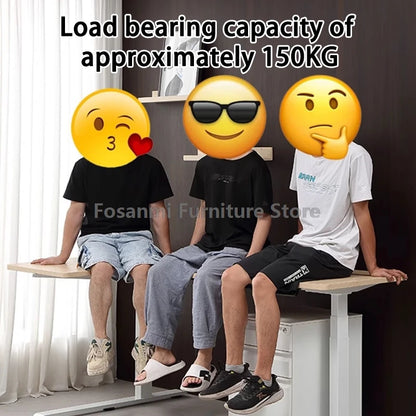 Bureau debout électrique L, réglable, moderne pour bureau et étude