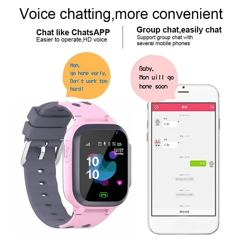 Montre intelligente GPS pour enfants - 4G, étanche, SOS, appel vidéo