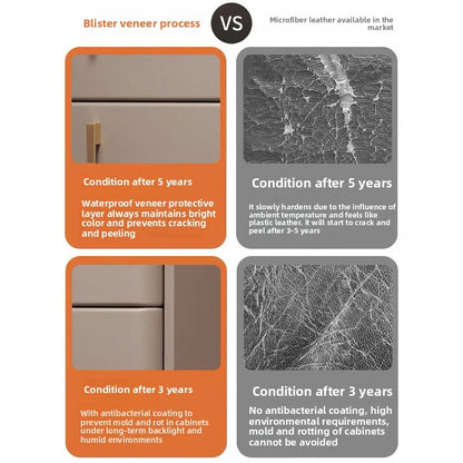 Table de chevet multifonctionnelle avec 3 tiroirs pour chambre