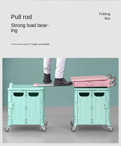 Chariot de courses pliable avec sacs – Idéal pour épicerie et pique-nique