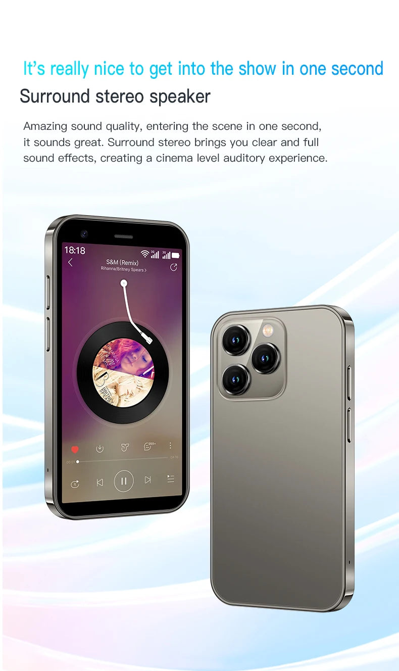 Mini Smartphone SERVO 15SE - 3G Android, WiFi & Hotspot Portable