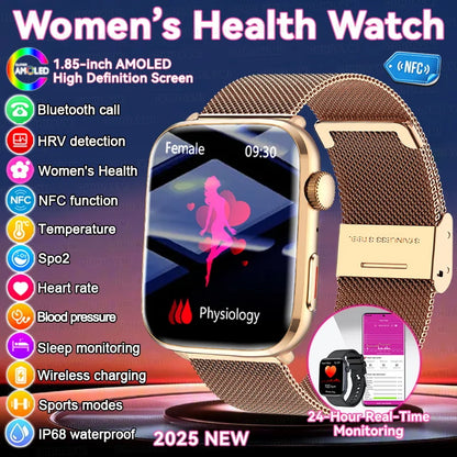 Montre Intelligente Xiaomi Femme - Diagnostic AI, HRV, PPG, IP68