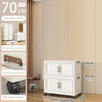 Armoire de rangement pliable pour vêtements de bébé et enfants