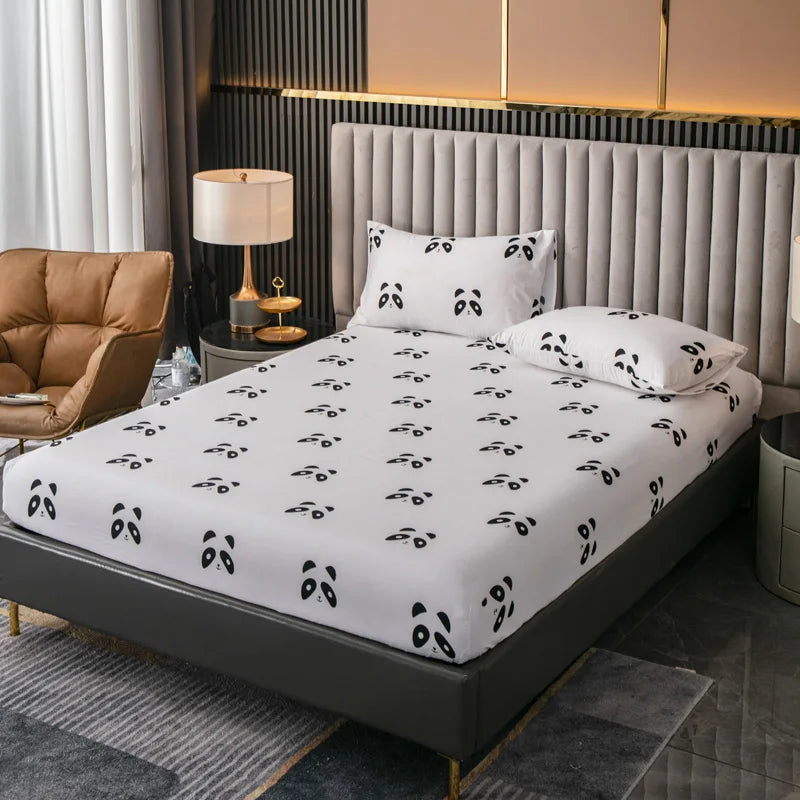 Ensemble de draps King Size 100% Polyester, 3 pièces avec élastique