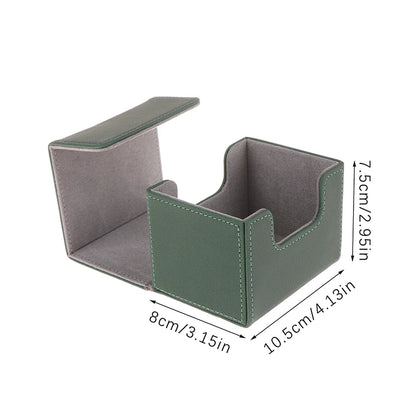 Boîte de rangement PU pour cartes de jeu - Organisateur portable
