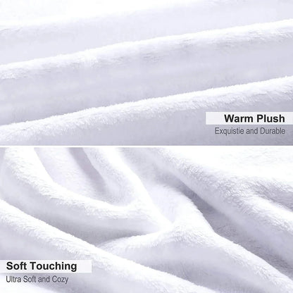 Couverture en flanelle patchwork colorée - Idéale pour canapé et voyage